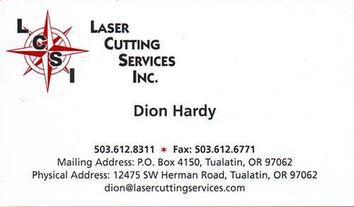 Laser Cutting Services, Inc 1